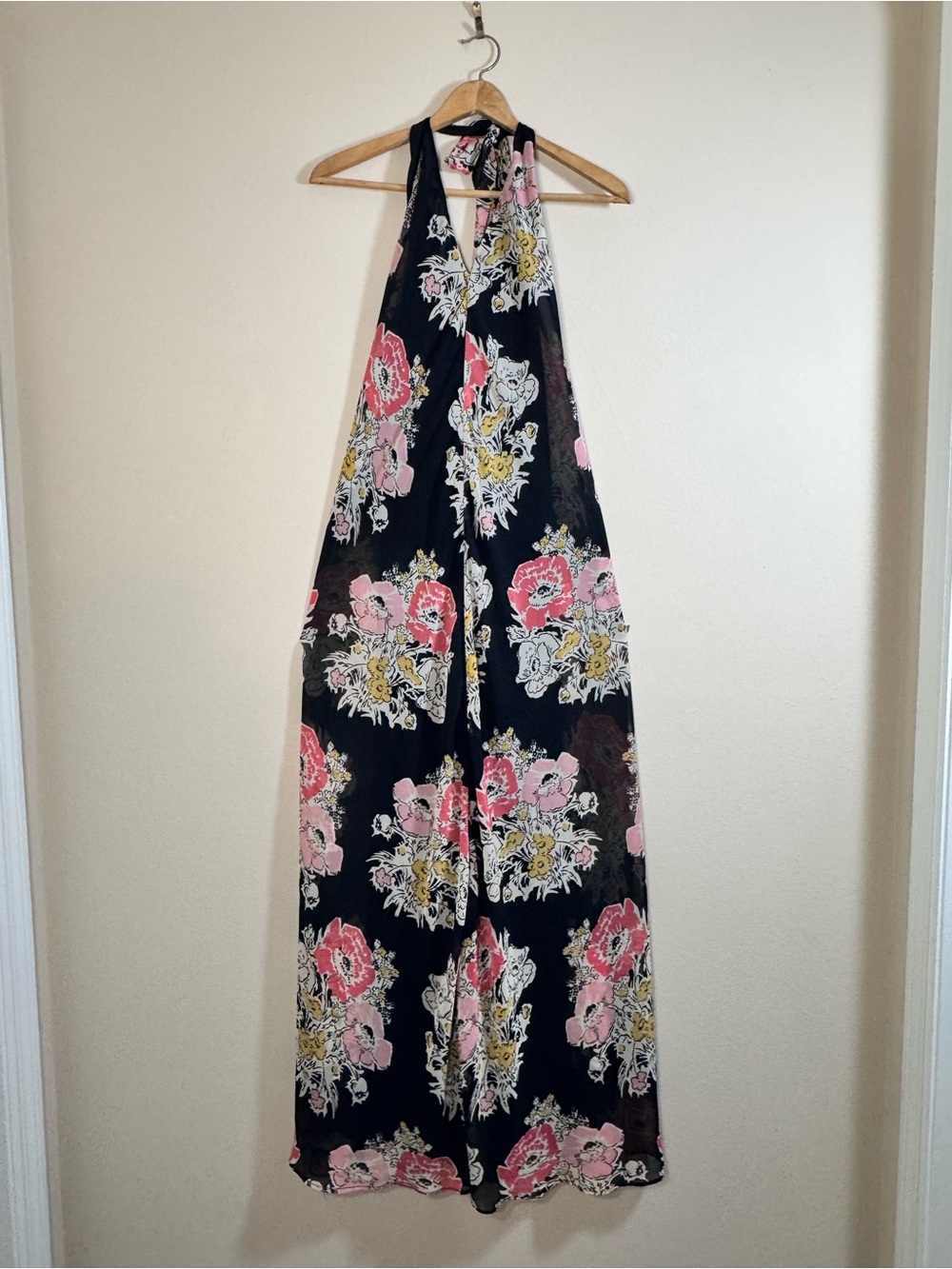 NWT Zara Tarfaluc Collection Floral Halter Maxi Dress